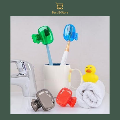 🎒 Portable Toothbrush Protectors: Colorful & Hygienic Travel Companions 🌟