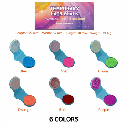 🔥Last Day 50% OFF - 🌈12-Color Temporary Hair Chalk Applicator Set