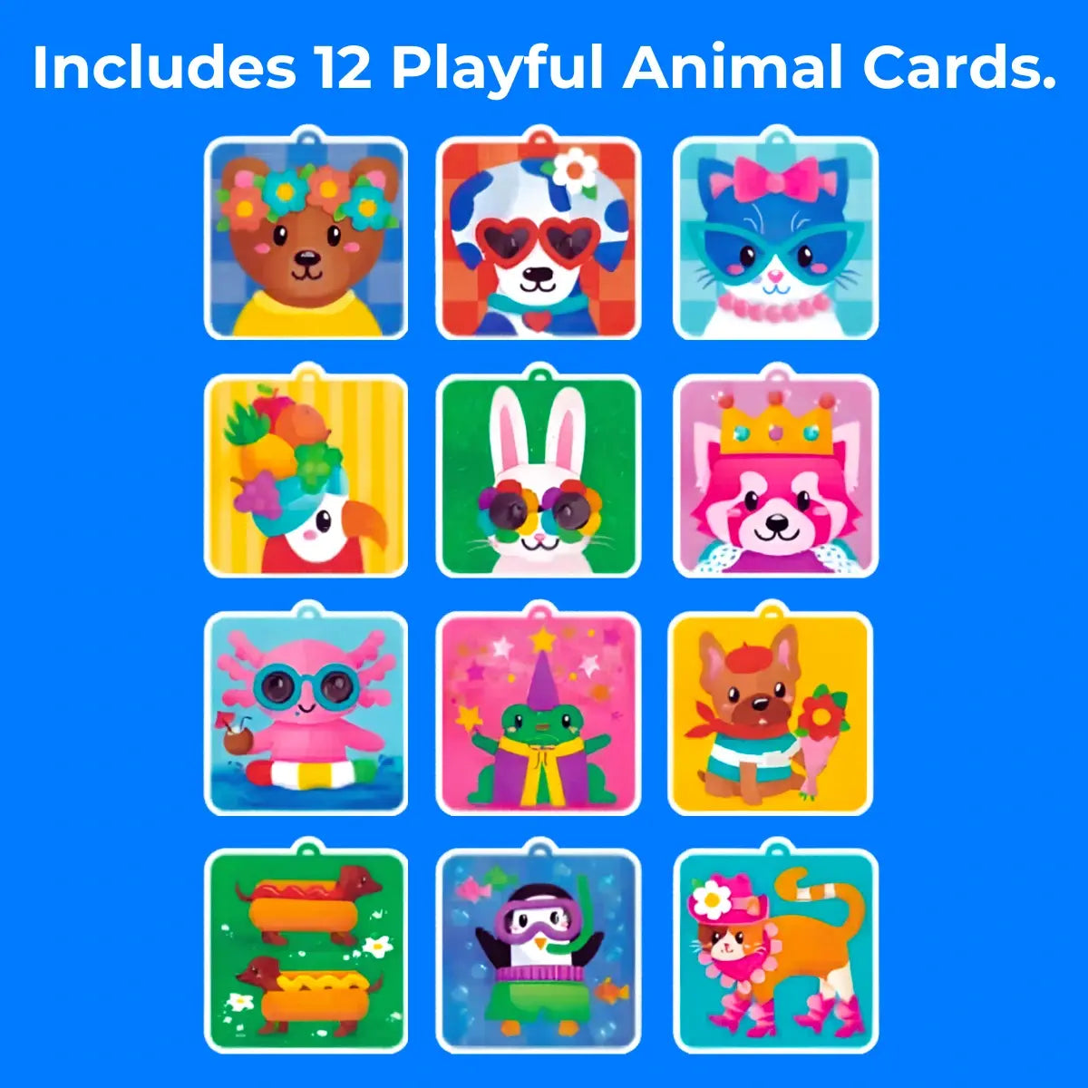 Pom Pom Kit l Create Magical 3D Animals with Fluffy Pom Poms, No Mess! (5+ years)