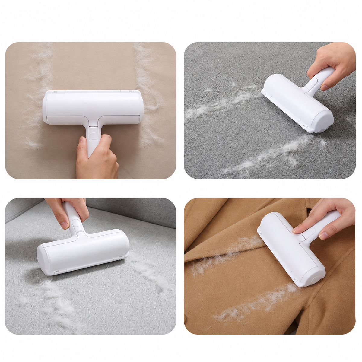 Self-Cleaning Pet Hair Removal Roller