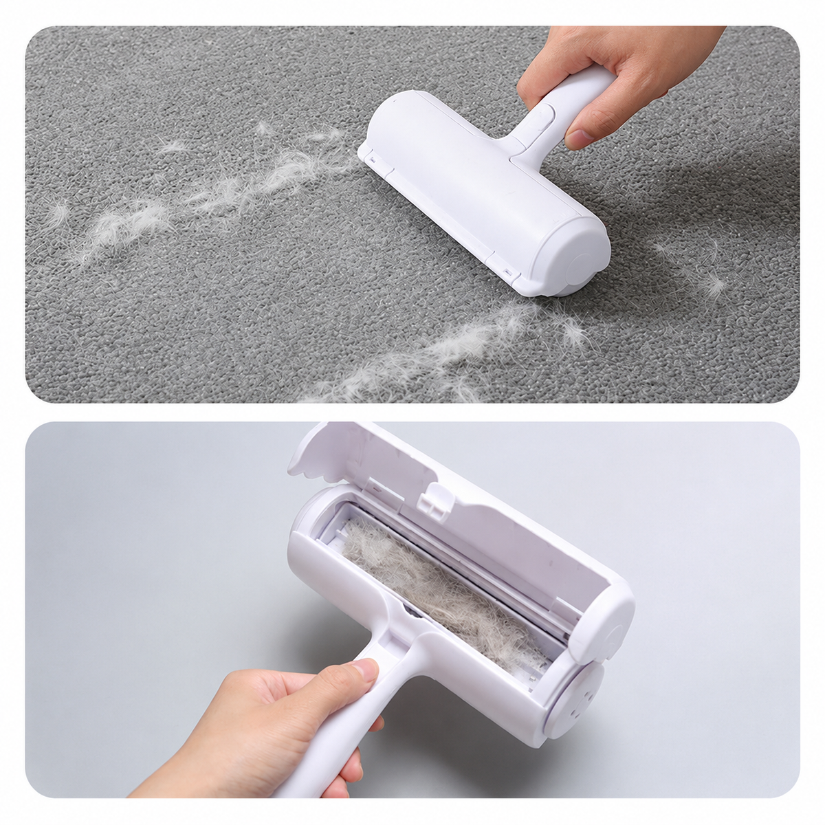 Self-Cleaning Pet Hair Removal Roller