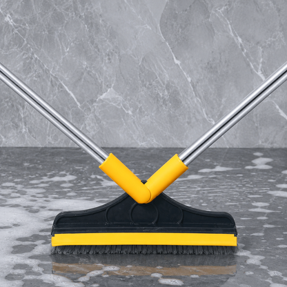 2-in-1 Floor Scrub Brush &amp; Squeegee