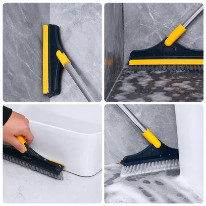 2-in-1 Floor Scrub Brush &amp; Squeegee