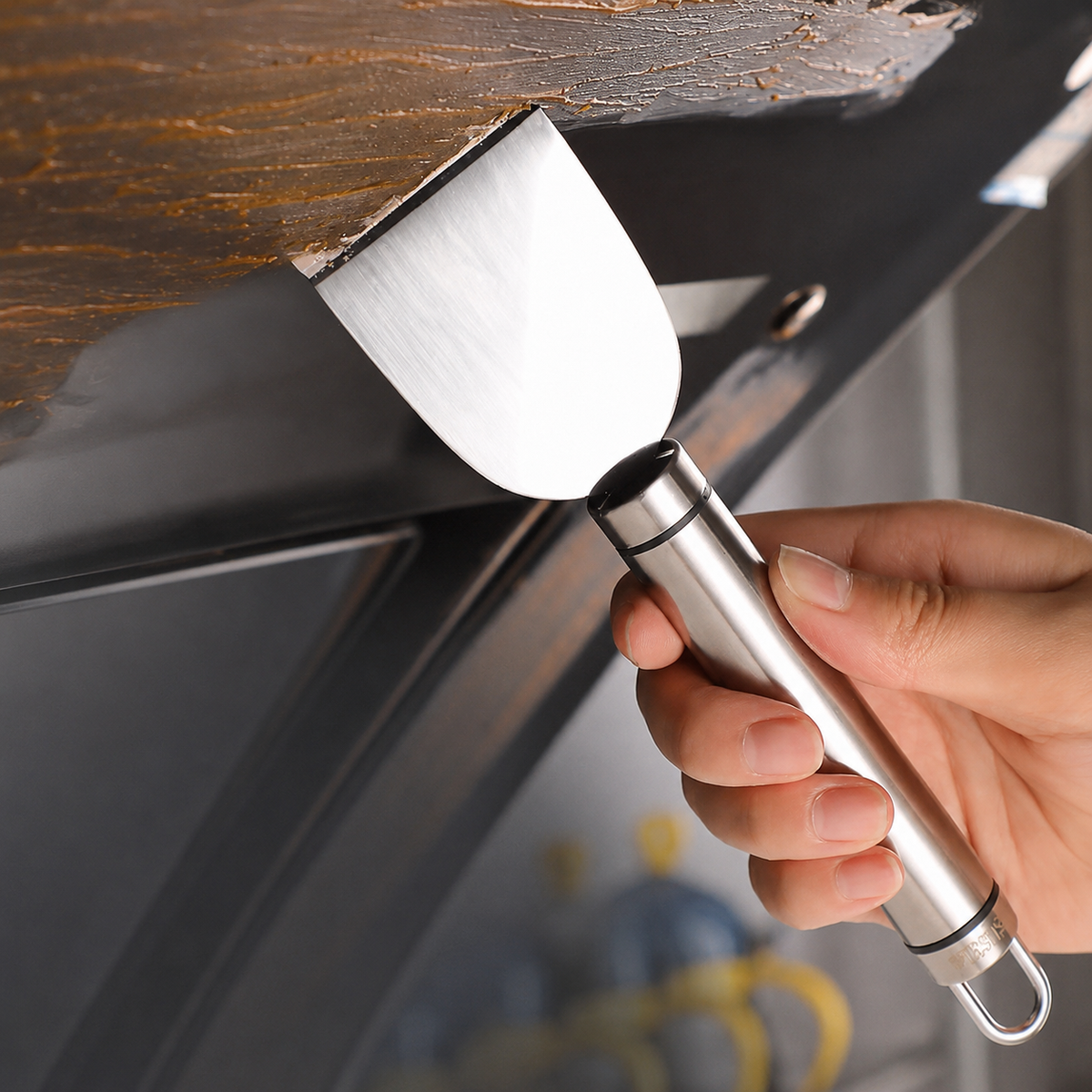 Stainless Steel Heavy-Duty Cleaning Scraper