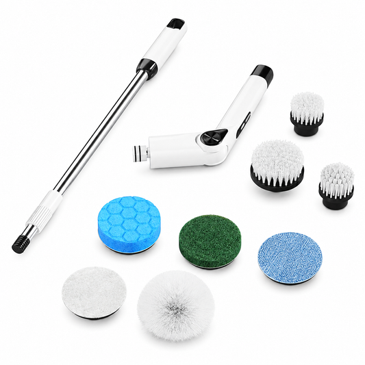 Cordless Electric Spin Scrubber with 8 Interchangeable Heads
