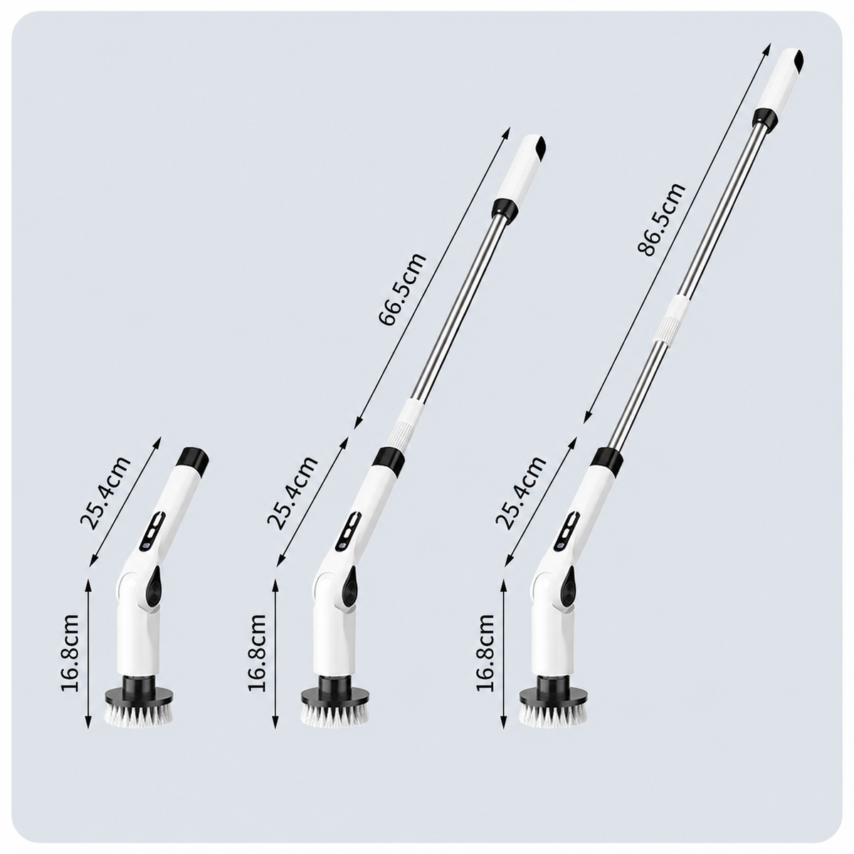 Cordless Electric Spin Scrubber with 8 Interchangeable Heads